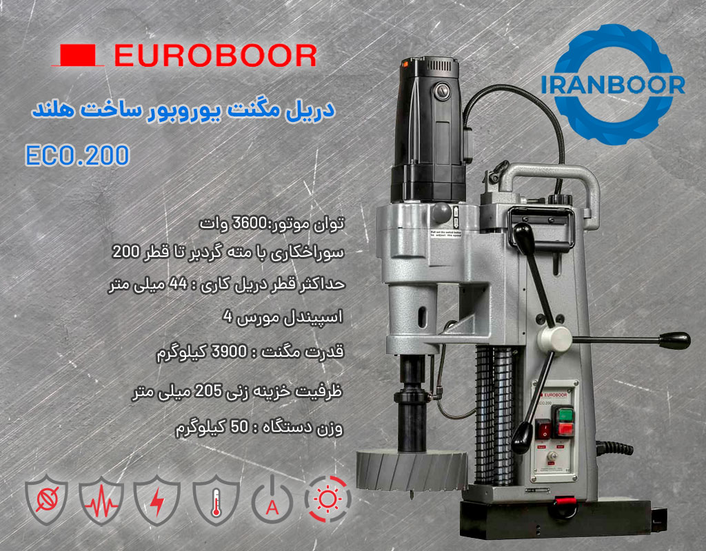 دریل مگنت یوروبور 200